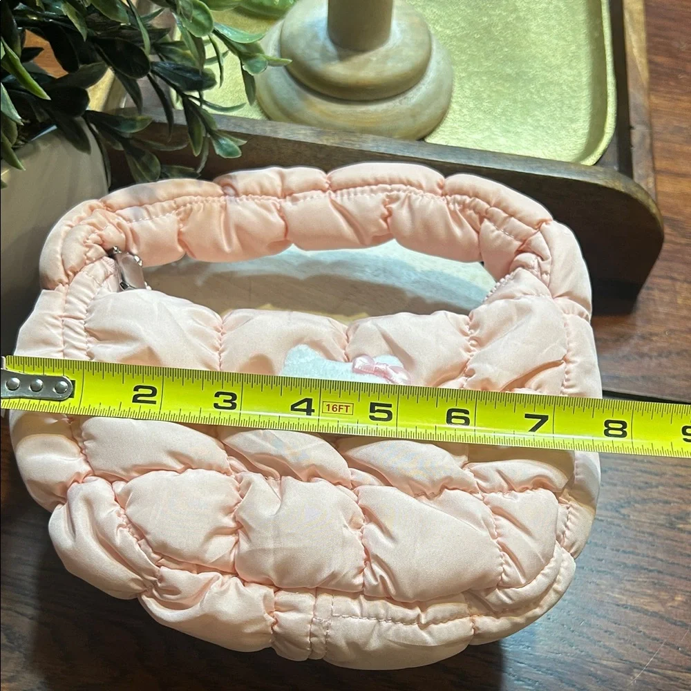 Light Pink Quilted Puffy Hello Kitty Kids Mini Handbag